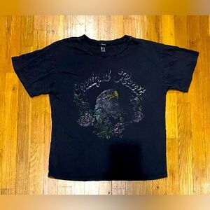 Black Vintage Style Eagle Shirt